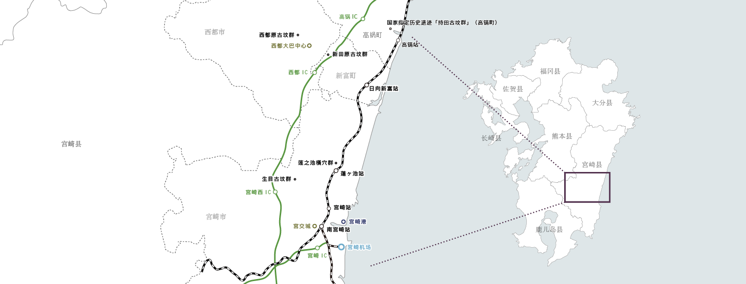 宮崎地図